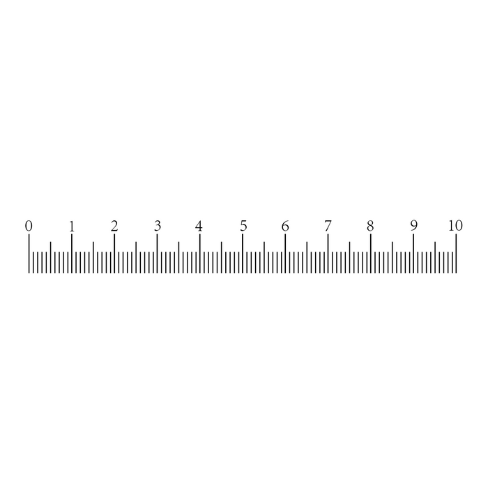 10mm/100 Div Single Line Reticle ( Dia. 19mm) RT20101123