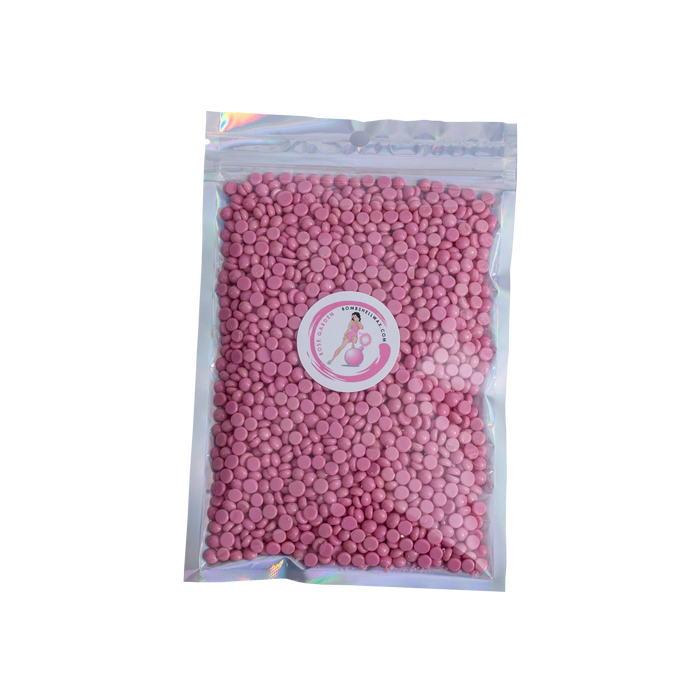 1 lb. Pink Bead Hard Wax | Rose Garden | Bombshell Sample