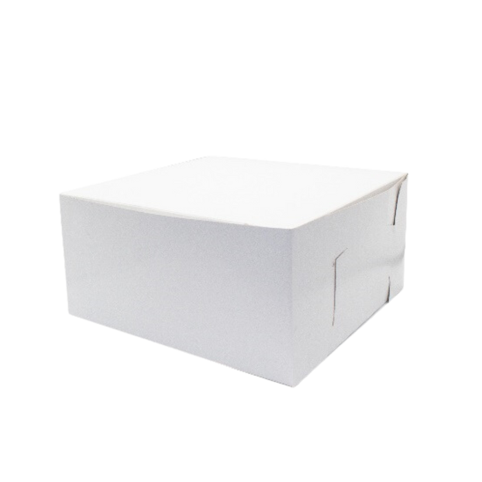 10" x 10" x 5" White Cake Box