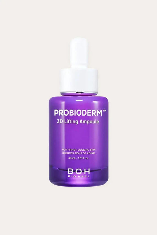 Bioheal BOH 3D Lifting Ampoule 30mL (1.01 FL OZ) - Anti Wrinkle Serum, Best Korean Lifting Product for Firmer-Looking Skin, Reduces Signs of Aging, Purple Dropper Bottle