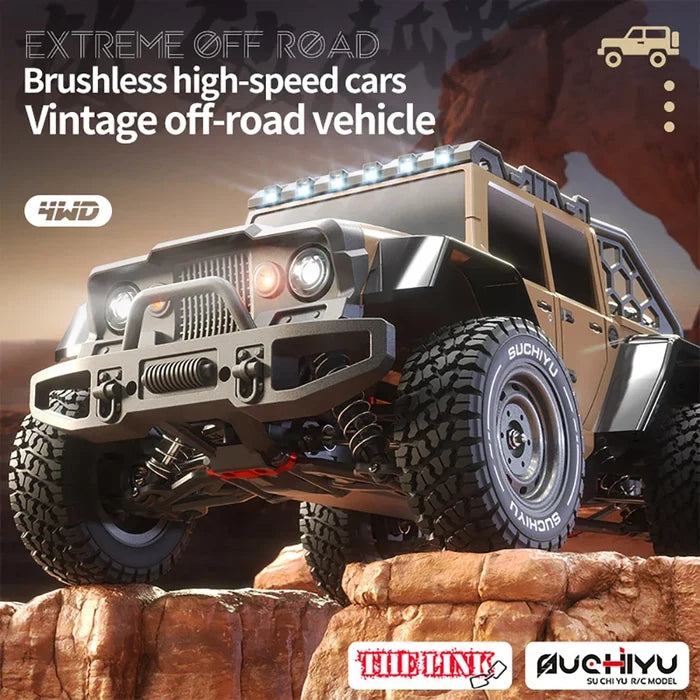 High-Speed 1:16 Brushless 4WD Off-Road RC Truck - 70KM/H Adventure