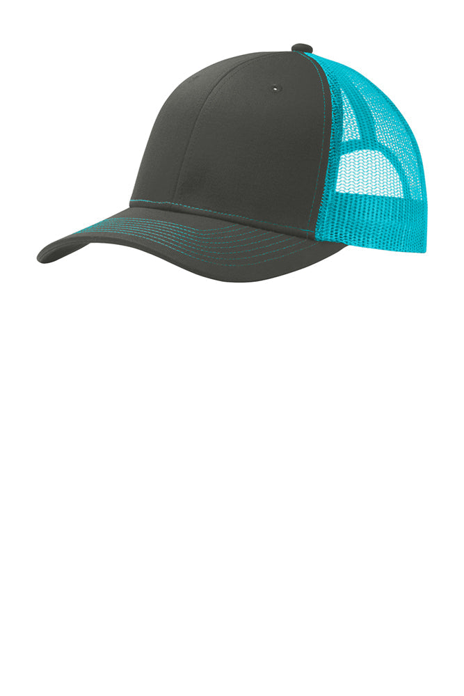 Port Authority Grey Steel/Neon Blue